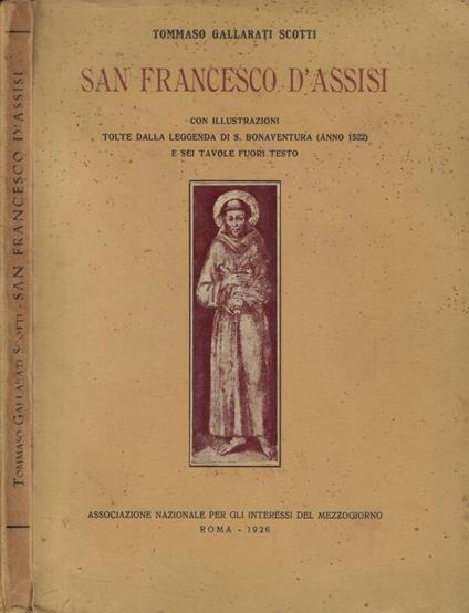 San Francesco d'Assisi - Tommaso Gallarati Scotti - copertina