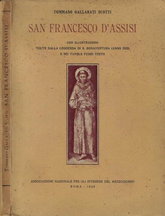 San Francesco d'Assisi - Tommaso Gallarati Scotti - copertina