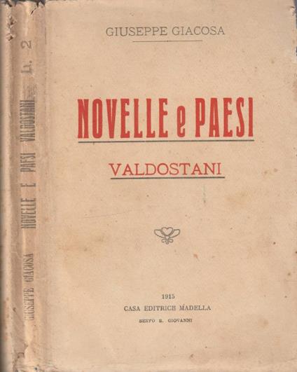 Novelle e paesi valdostani - Giuseppe Giacosa - copertina