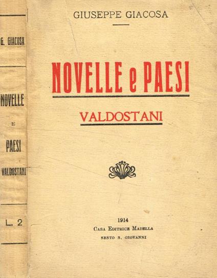 Novelle e paesi valdostani - Giuseppe Giacosa - copertina