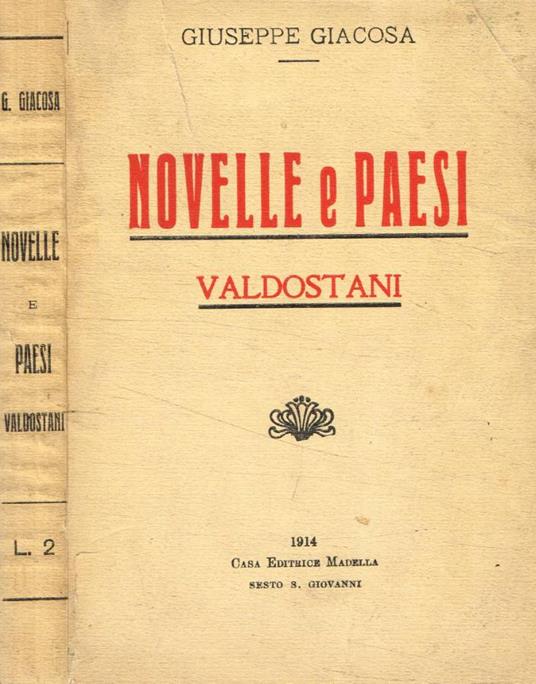 Novelle e paesi valdostani - Giuseppe Giacosa - copertina