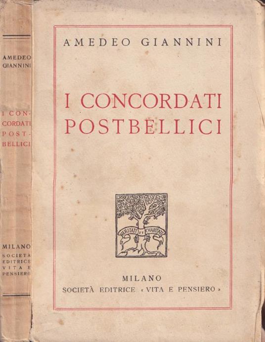 I concordati postbellici - Amedeo Giannini - copertina