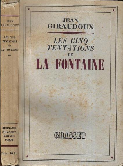 Les cinq tentations de La Fontaine - Jean Giraudoux - copertina