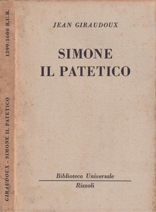 Simone il patetico - Jean Giraudoux - copertina