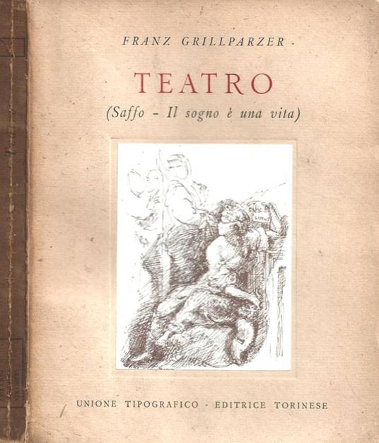 Teatro (Saffo - Il sogno è una vita) - Franz Grillparzer - copertina