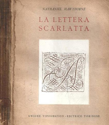 La lettera scarlatta - Nathaniel Hawthorne - copertina