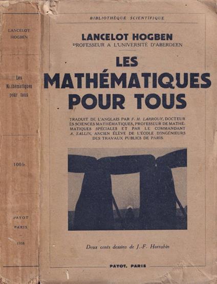 Les mathématiques pour tous - Lancelot Hogben - copertina