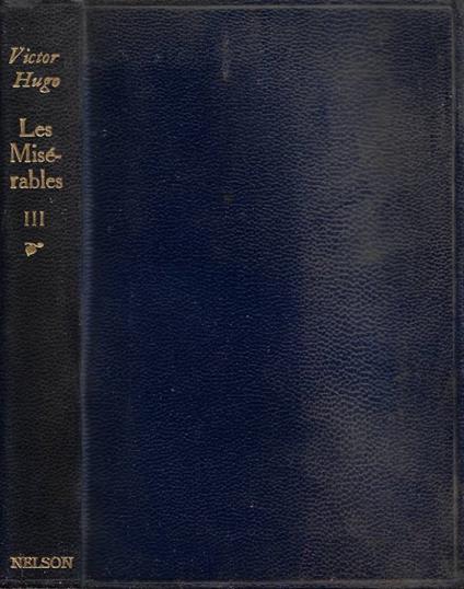 Les Misérables. Tome III - Victor Hugo - copertina