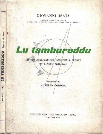 Lu Tambureddu. Liriche siciliane con versione a fronte in lingua italiana (Autografo) - Giovanni Isaja - copertina