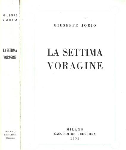 La settima voragine - Giuseppe Jorio - copertina