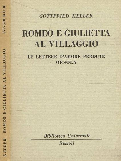 Romeo e Giulietta al villaggio - Gottfried Keller - copertina