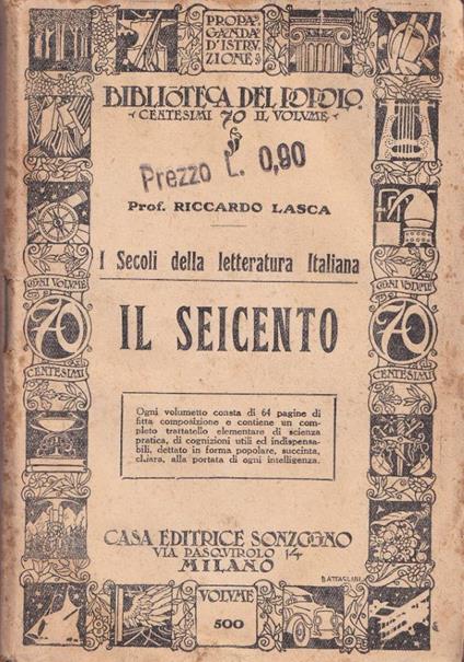 Il Seicento - Riccardo Lasca - copertina