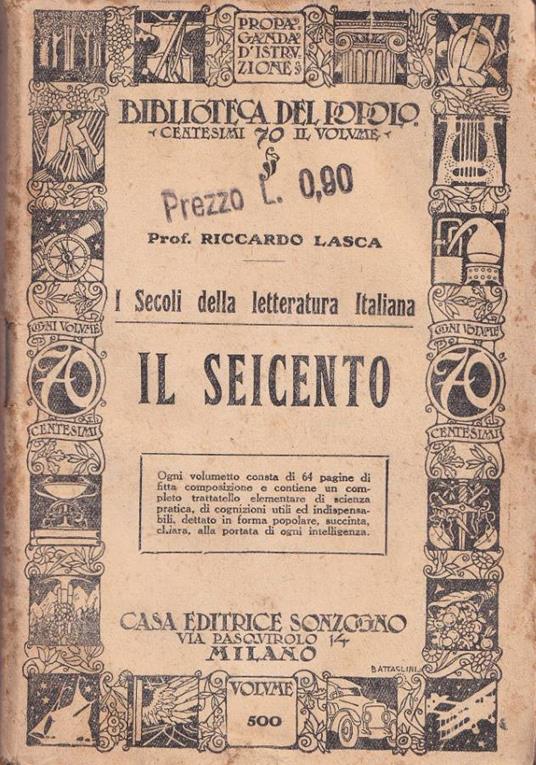Il Seicento - Riccardo Lasca - copertina