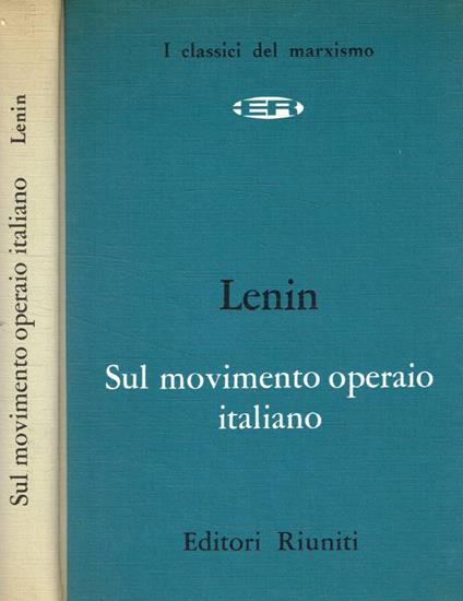 Sul movimento operaio italiano - Lenin - copertina