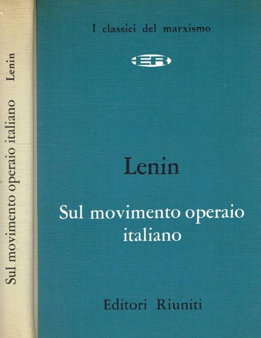 Sul movimento operaio italiano - Lenin - copertina
