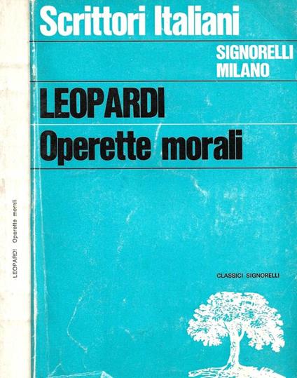 Operette morali - Giacomo Leopardi - copertina