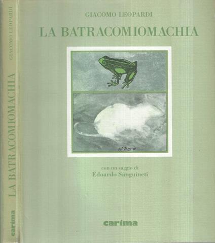 La batracomiomachia - Giacomo Leopardi - copertina