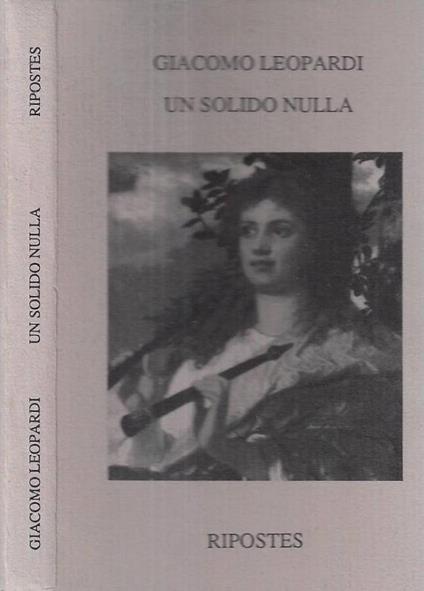 Un solido nulla - Giacomo Leopardi - copertina