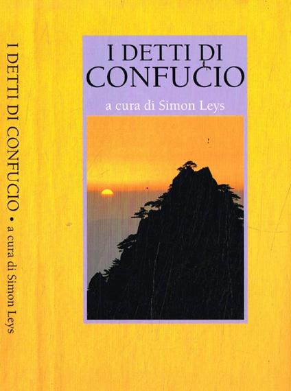 I detti di Confucio - Simon Leys - copertina