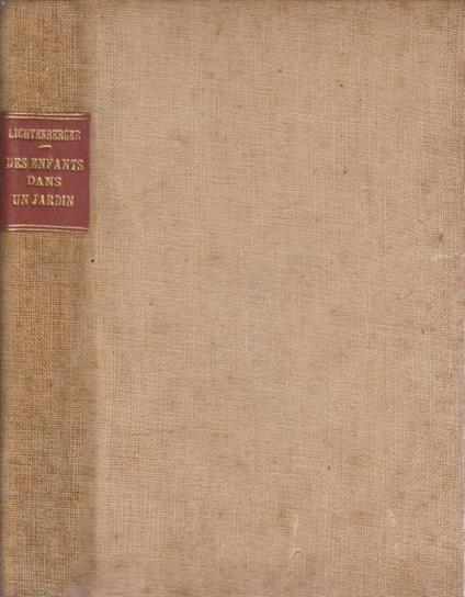 Des enfants dans un jardin - Andrè Lichtenberger - copertina