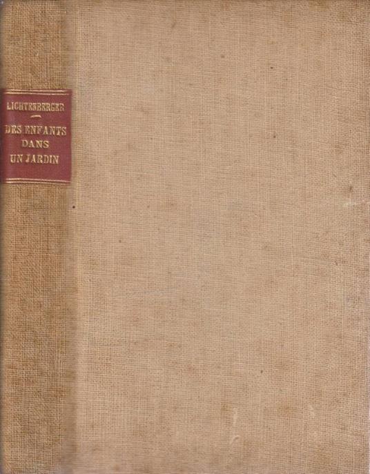 Des enfants dans un jardin - Andrè Lichtenberger - copertina