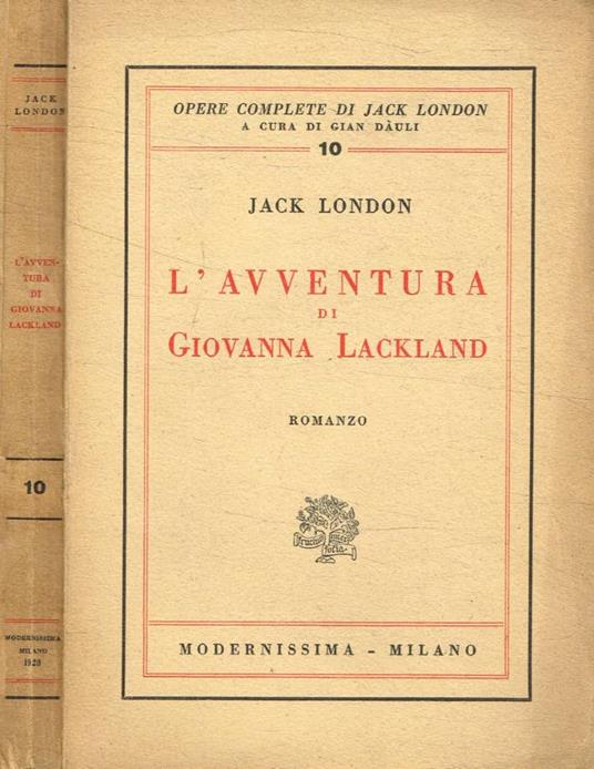 L' avventura di Giovanna Lackland - Jack London - copertina