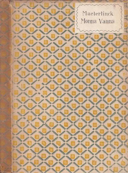 Monna Vanna - Maurice Maeterlinck - copertina