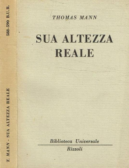 Sua altezza reale - Thomas Mann - copertina