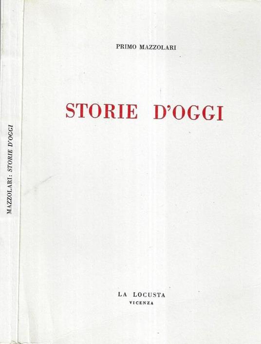 Storie d' oggi - Primo Mazzolari - copertina