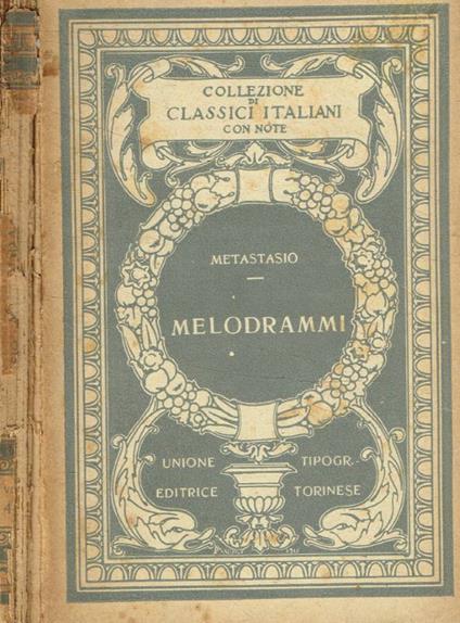 Melodrammi - Pietro Metastasio - copertina