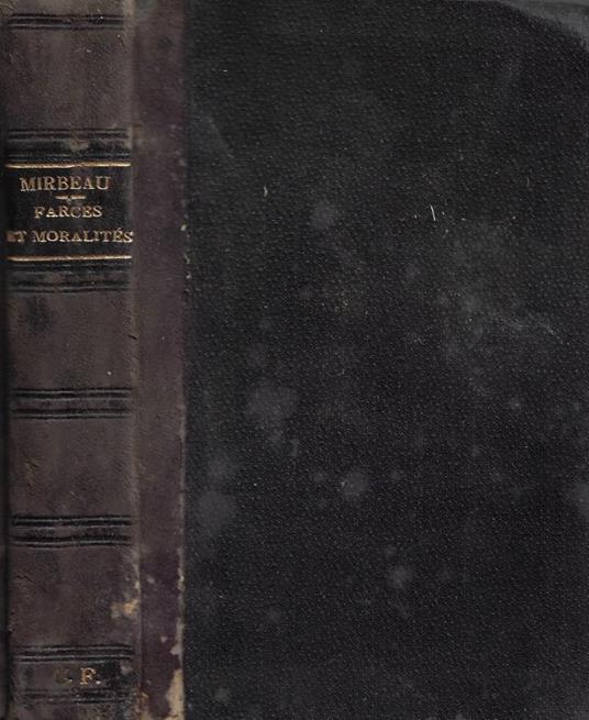 Farces et Moralités - Octave Mirbeau - copertina