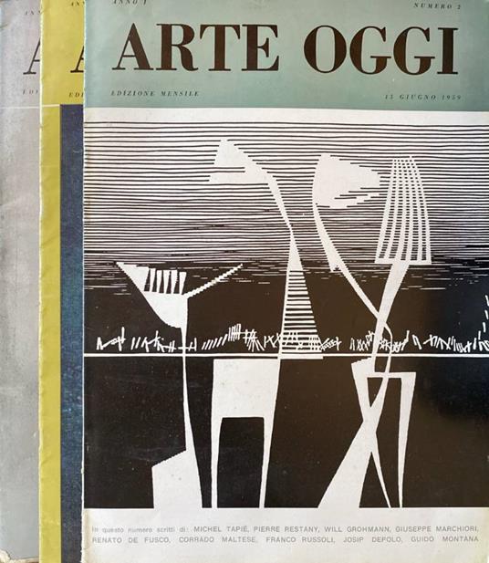 Arte oggi n 2,3,4 anno I, 1959 - Guido Montana - copertina