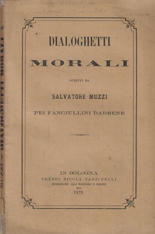 Dialoghetti Morali - Salvatore Muzzi - copertina