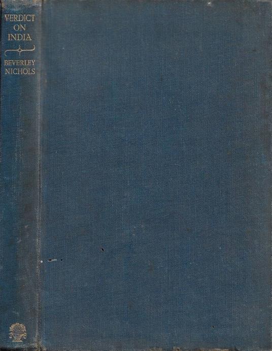 Verdict on India - Beverley Nichols - copertina