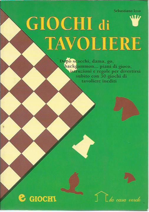 Giochi di tavoliere - Sebastiano Izzo - copertina