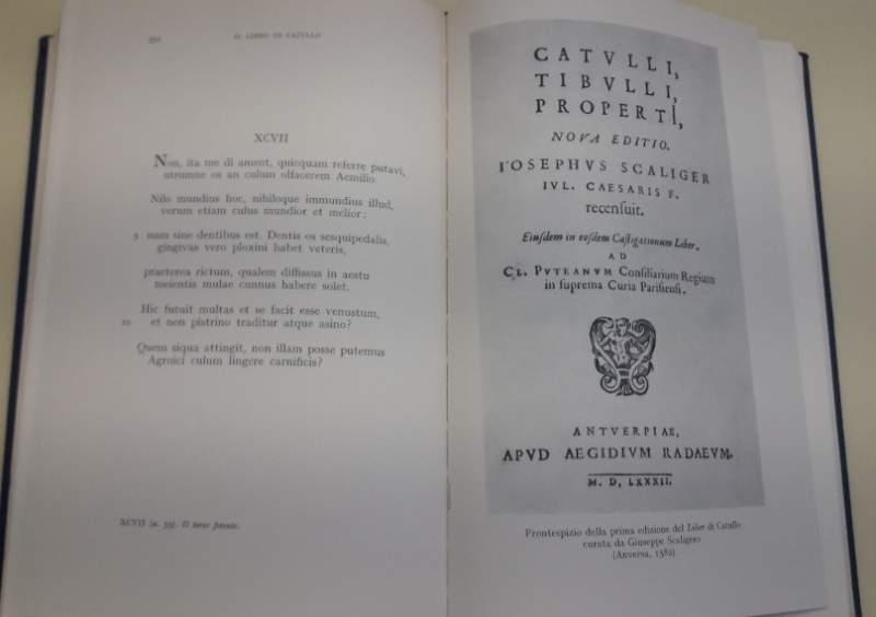 Il Libro Di Gaio Valerio Catullo E I Frammenti Dei "Nuovi Poeti"(1974)