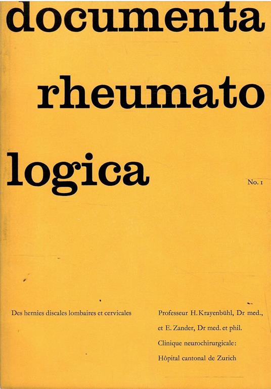 Documenta Rheumatologica Geigy N. 1 - copertina