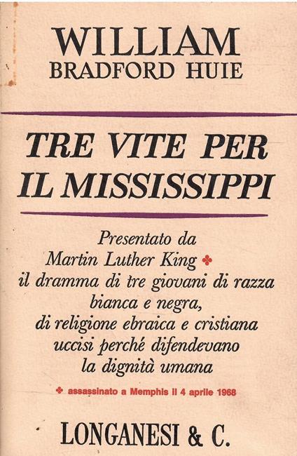 Tre Vite per Il Mississippi - copertina