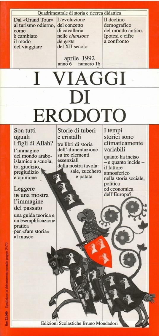 I Viaggi di Erodoto N. 16/92 - copertina