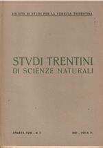 Studi Trentini di Scienze Naturali Annata Xxiv N. 2-3