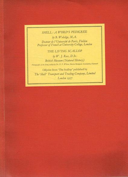 Shell: A Word's pedigree. The living scallop - copertina