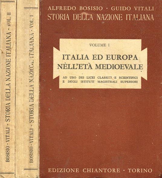 Storia della nazione italiana vol.I, II - copertina