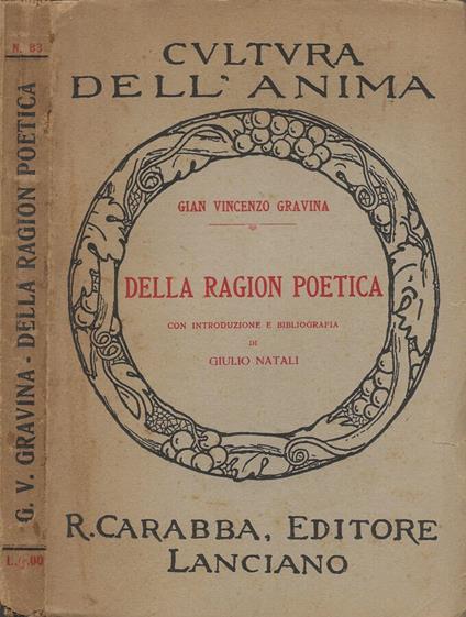 Della ragion poetica - copertina