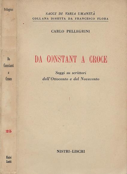 Da Constant a Croce - Carlo Pellegrini - copertina