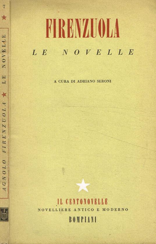 Le novelle - Agnolo Firenzuola - copertina