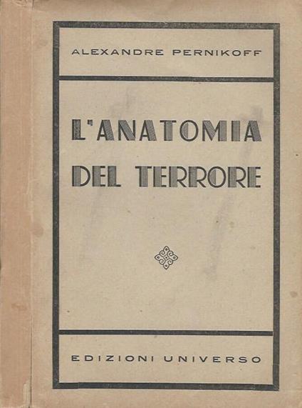 L' Anatomia del Terrore - copertina