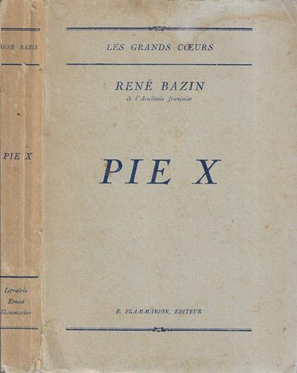 Pie X - René Bazin - copertina