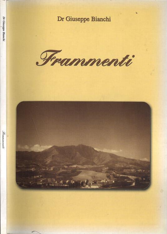Frammenti - Giuseppe Bianchi - copertina