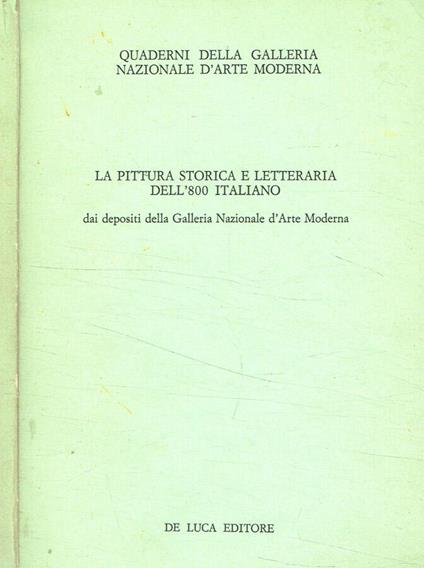 La pittura storica e letteraria dell'800 italiano - copertina