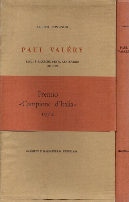 Paul Valéry - Alberto Consiglio - copertina